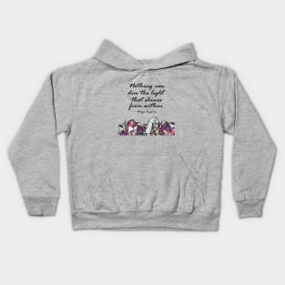 Never Dim My Light - Crystals Kids Hoodie